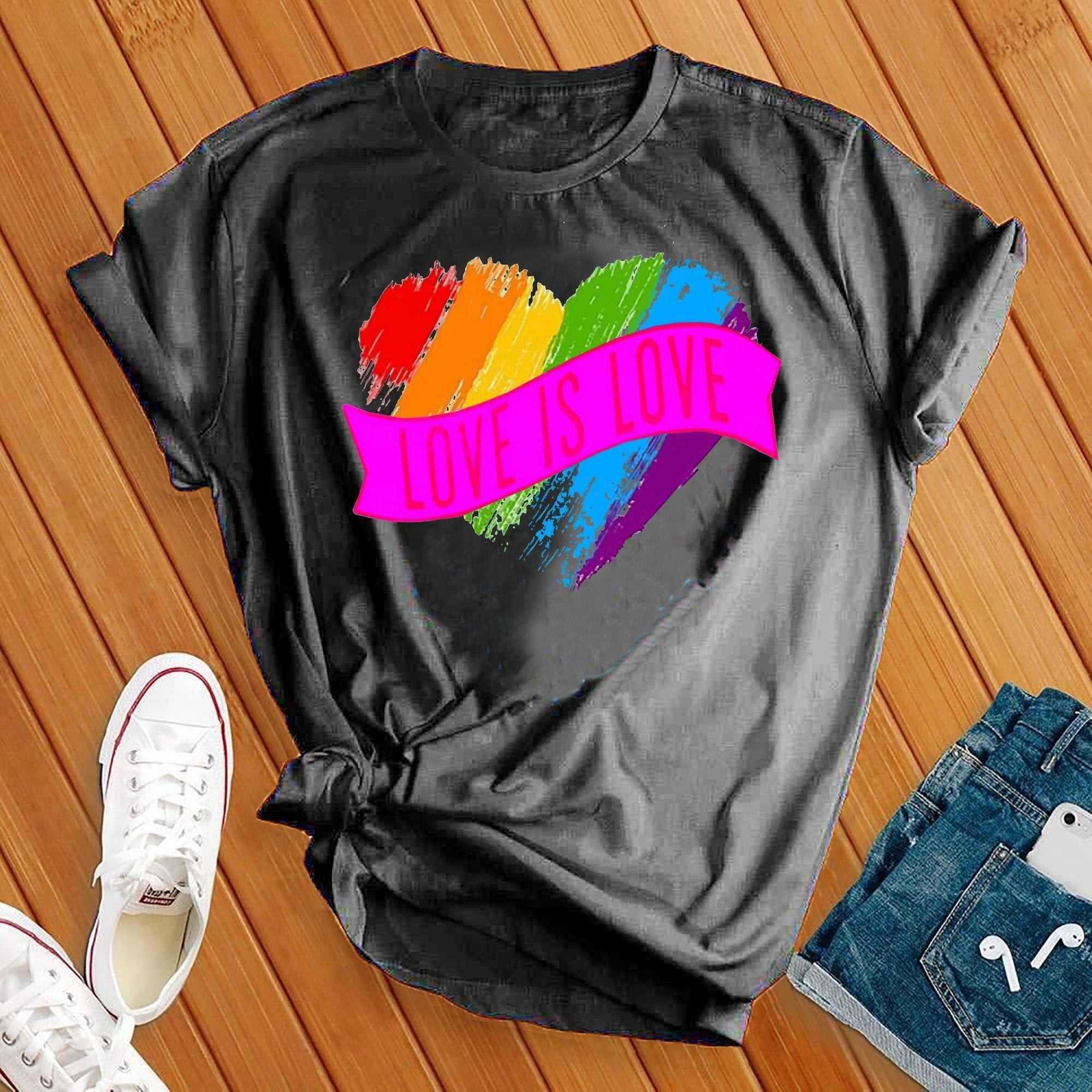 Love Is Love Heart Tee - Love Tees