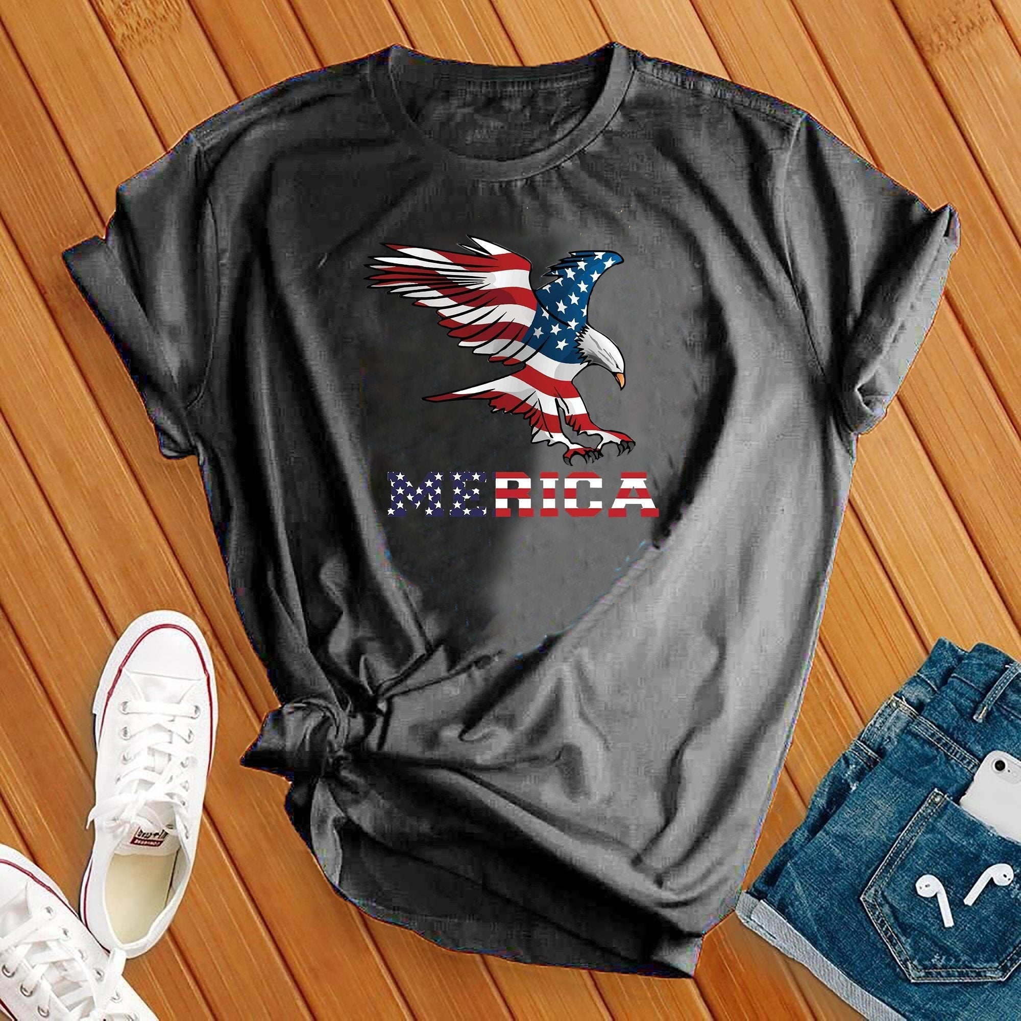 Merica Eagle 4th Of July Tee - Love Tees