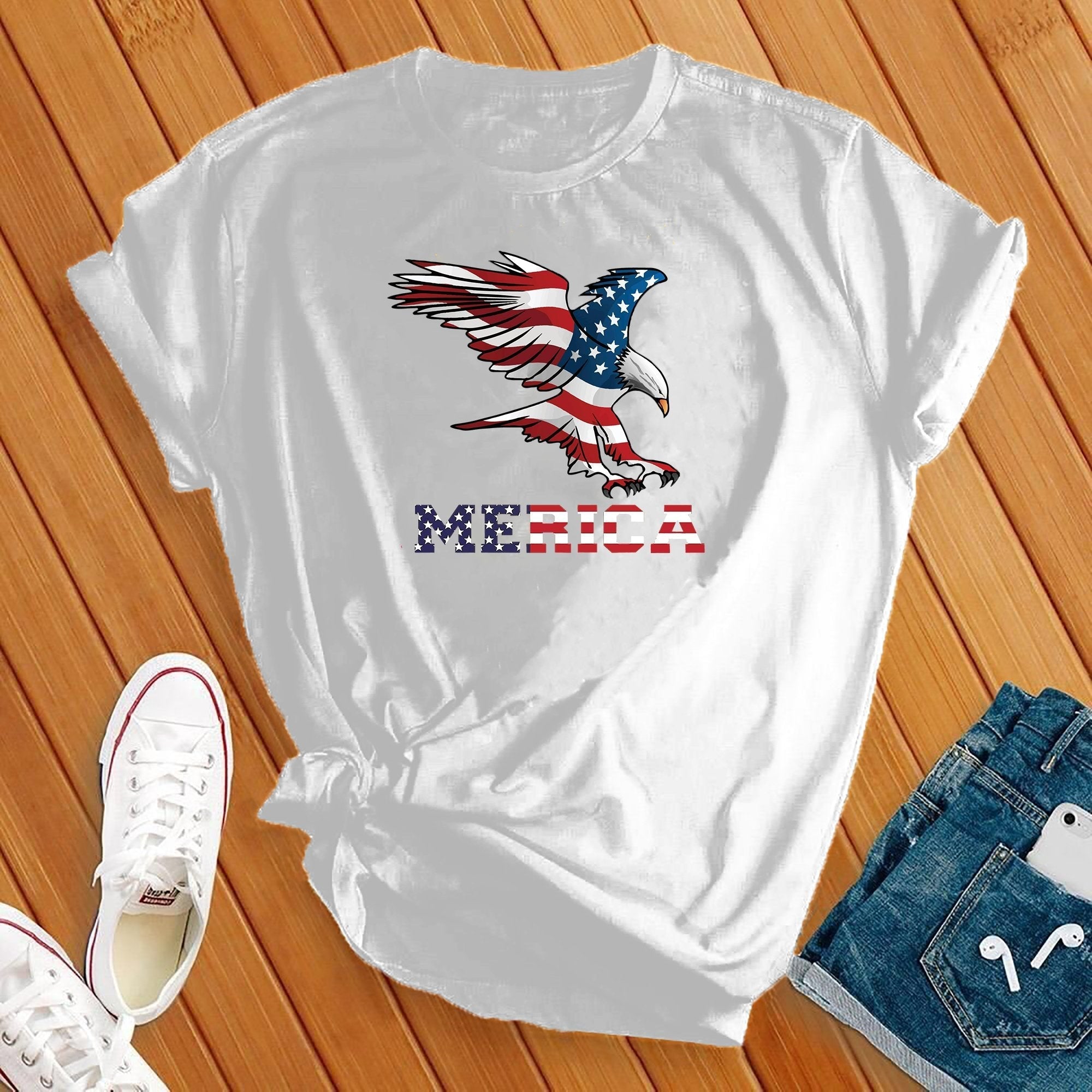 Merica Eagle 4th Of July Tee - Love Tees