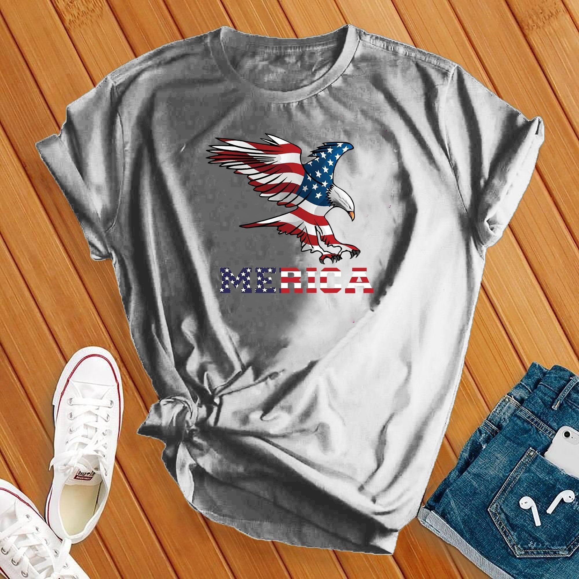 Merica Eagle 4th Of July Tee - Love Tees