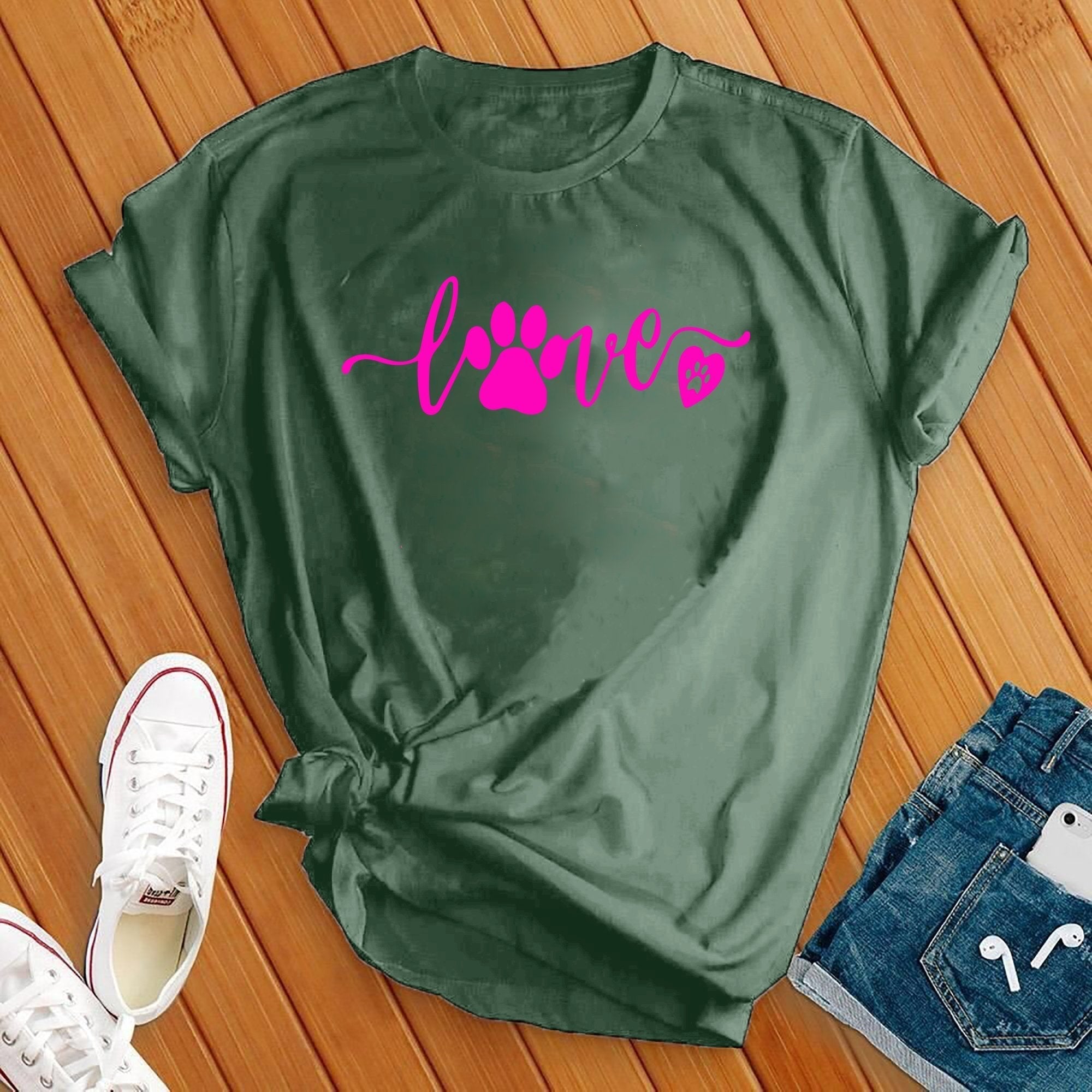 Neon Love Paw Tee - Love Tees