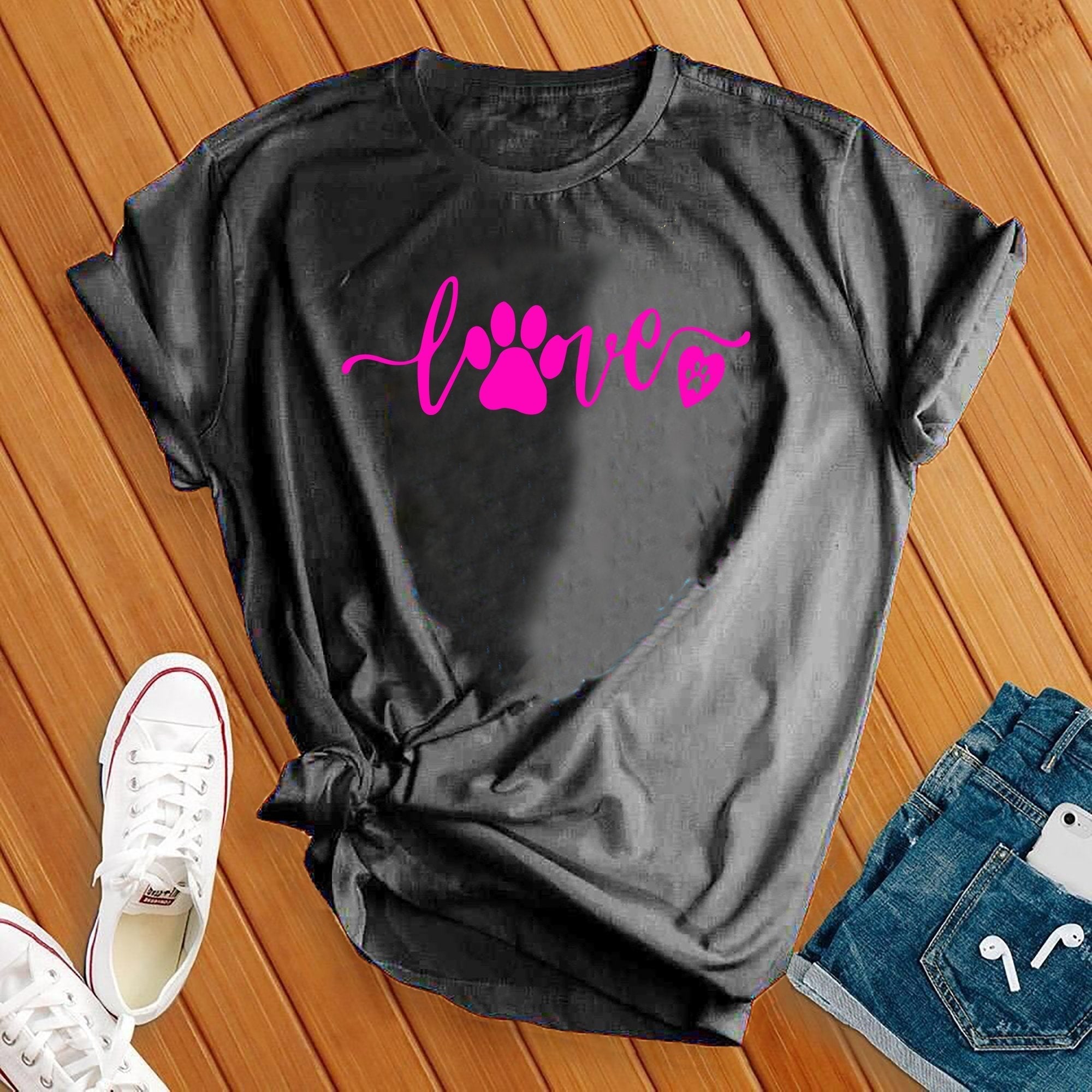 Neon Love Paw Tee - Love Tees