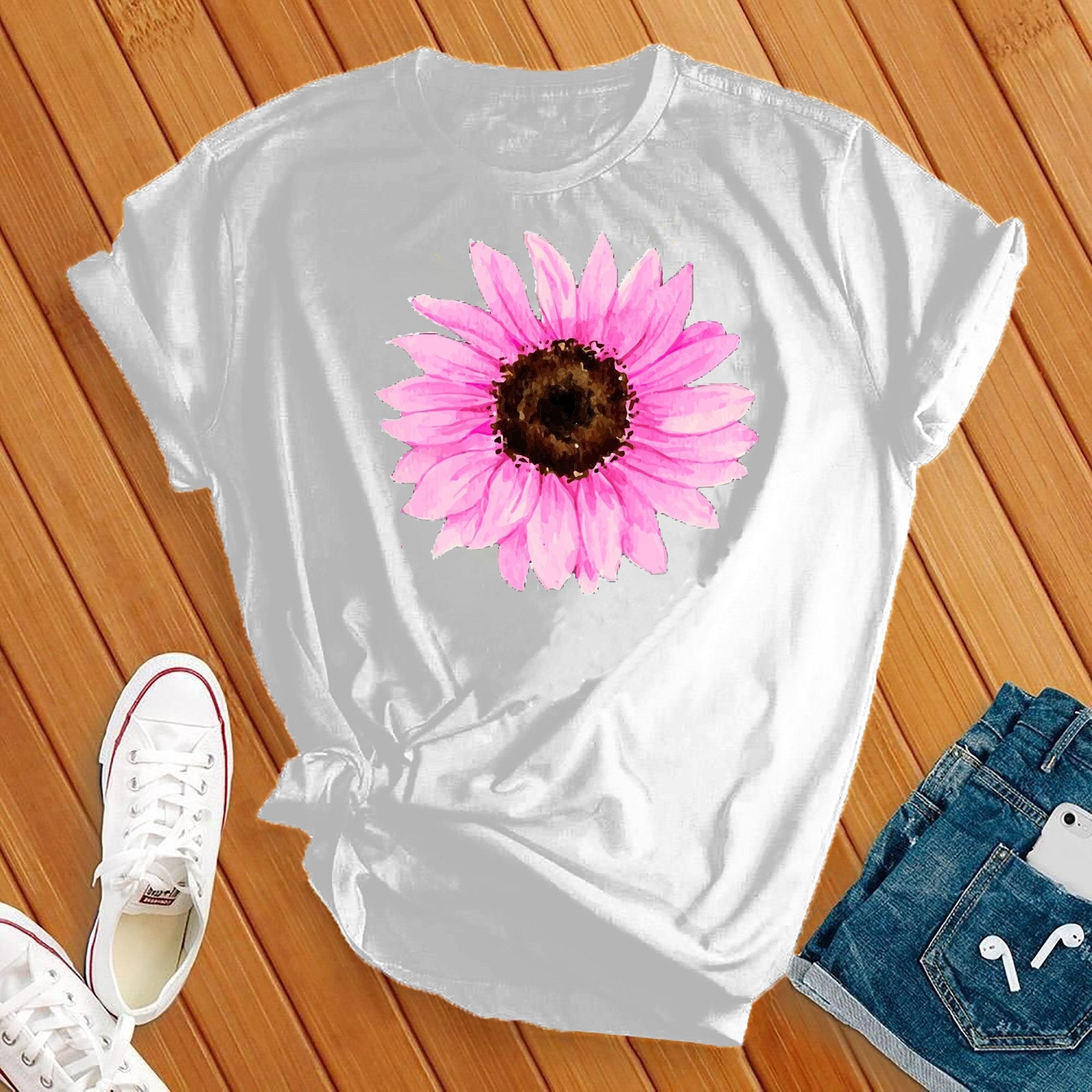 Pink Sunflower Tee - Love Tees