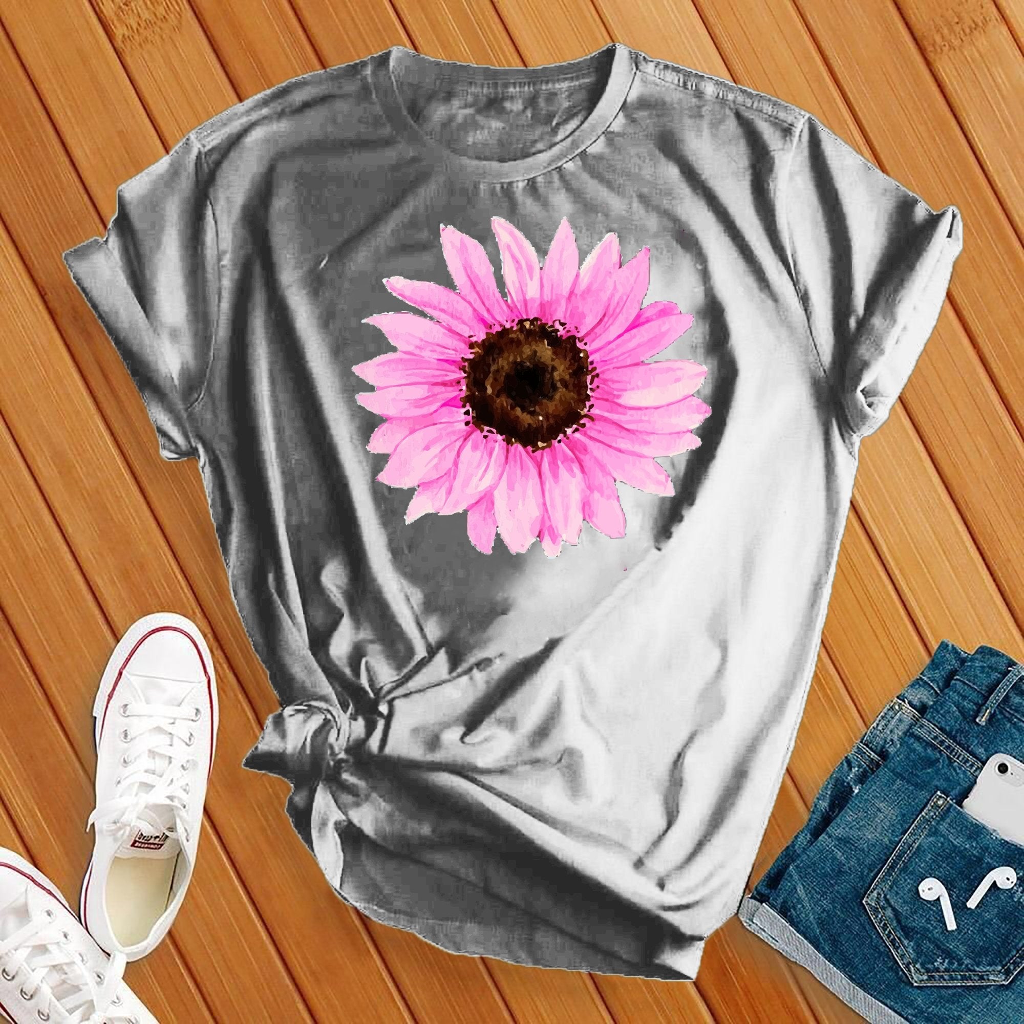 Pink Sunflower Tee - Love Tees