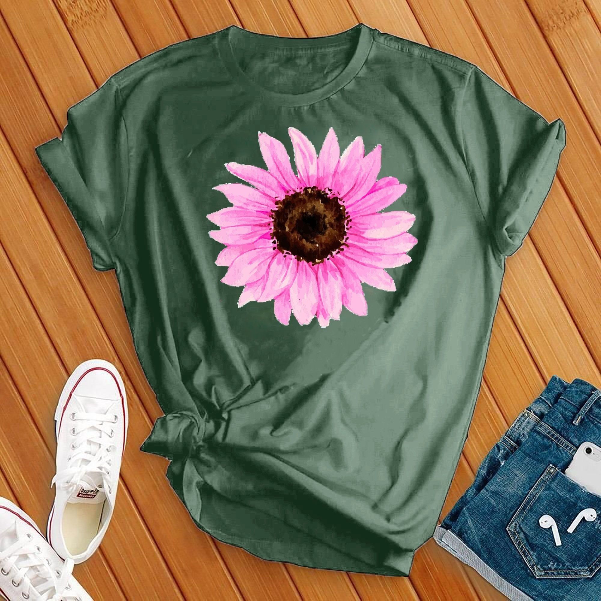 Pink Sunflower Tee - Love Tees