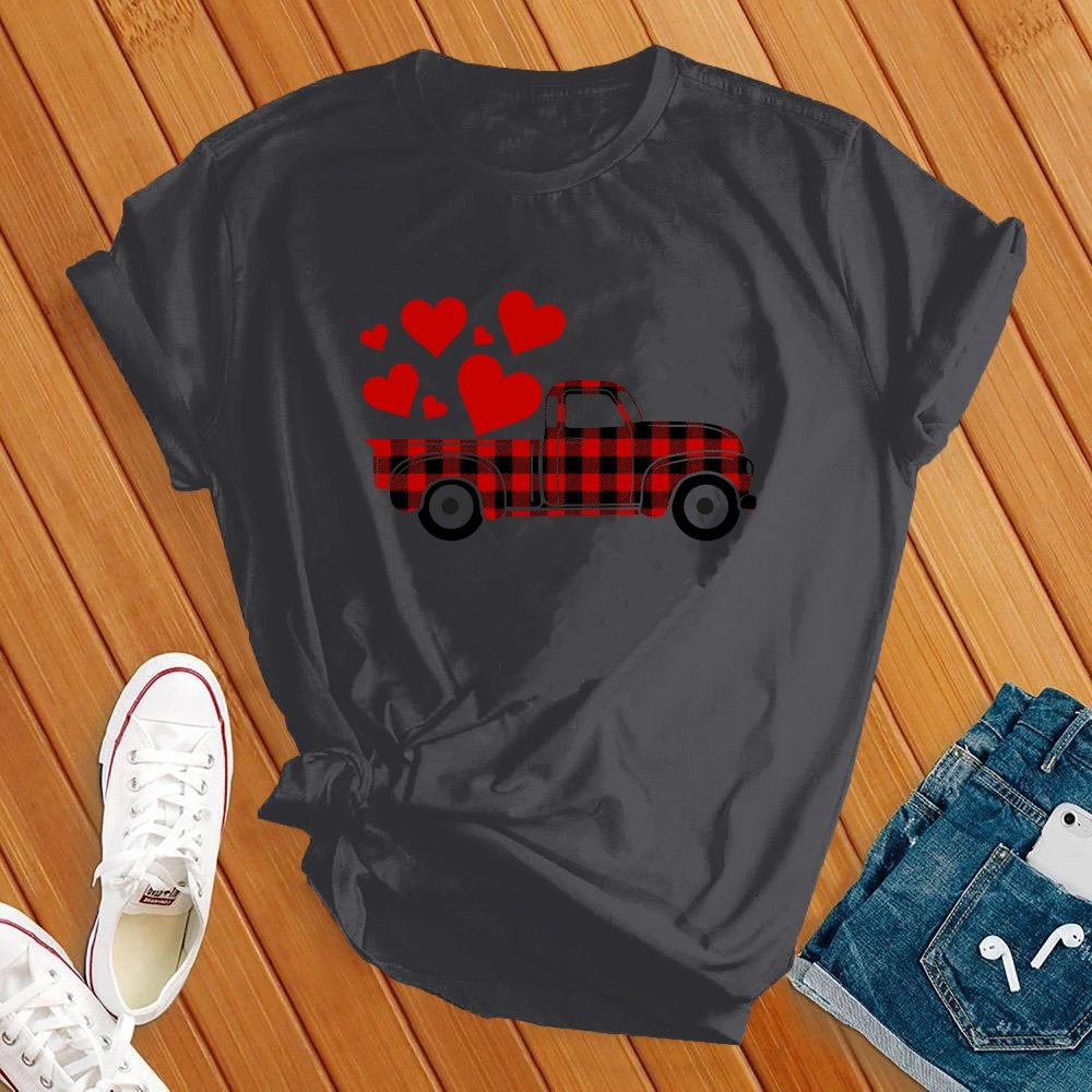 Plaid Love Truck Tee - Love Tees