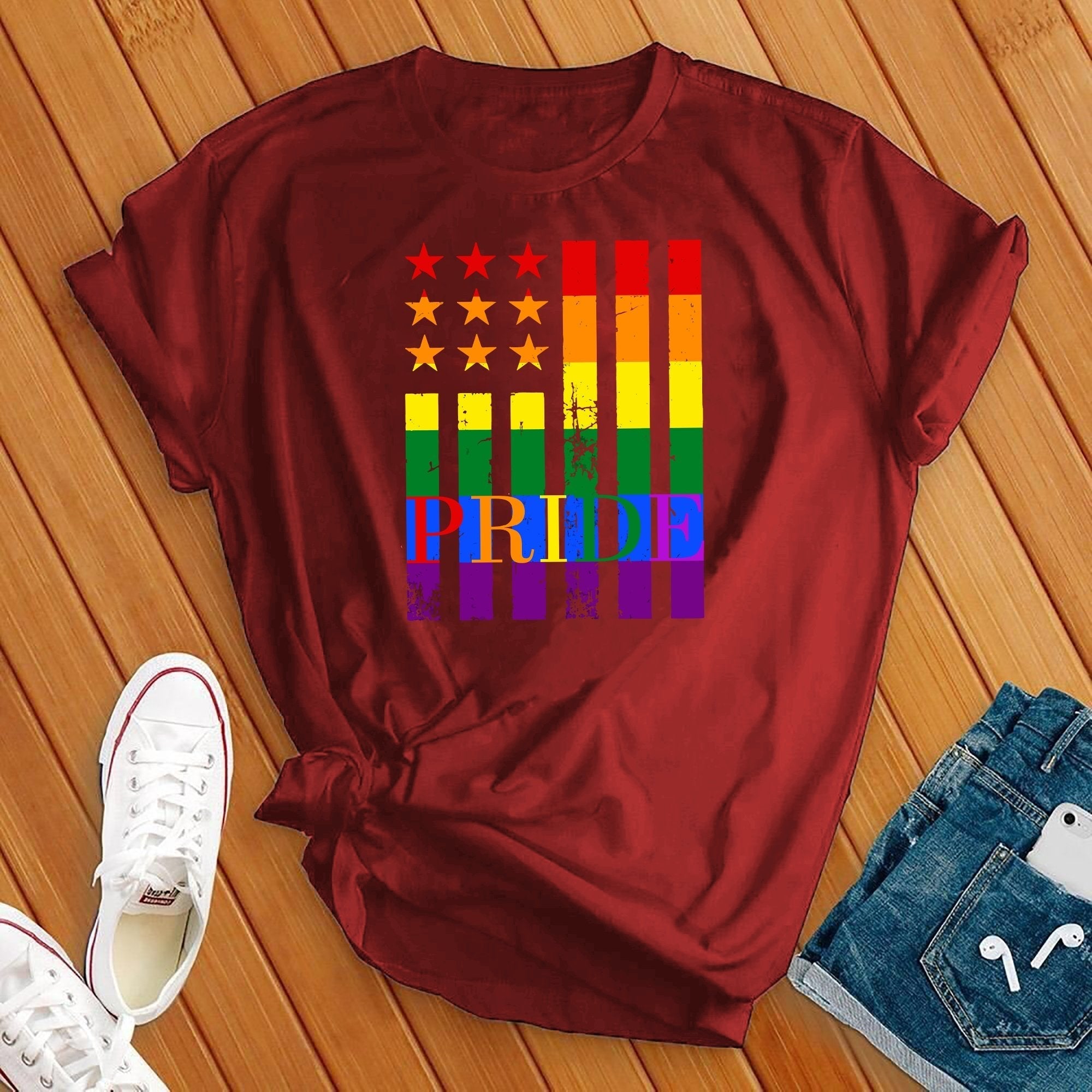 Pride Flag Tee - Love Tees