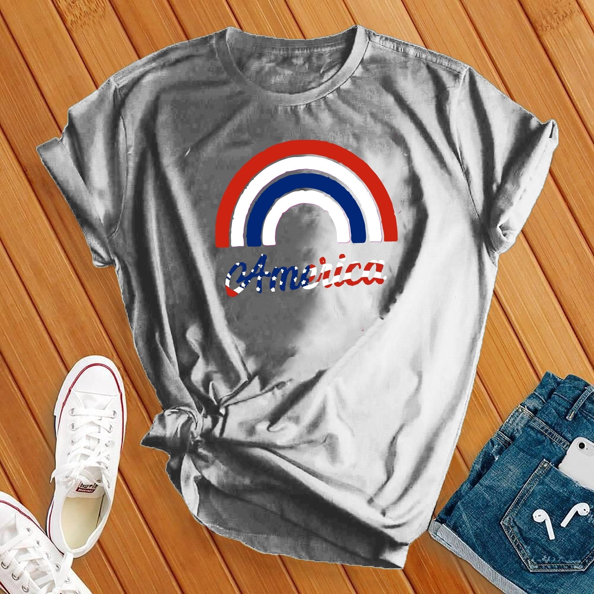 Rainbow America Tee - Love Tees