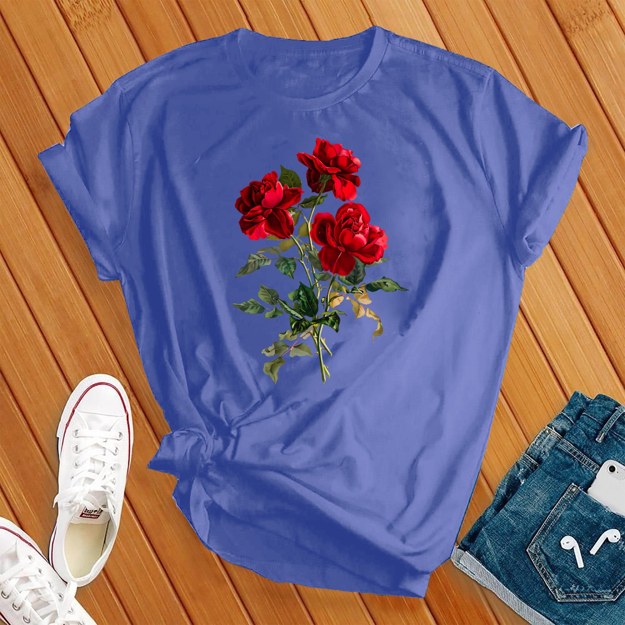 Red Roses Cute Tee - Love Tees