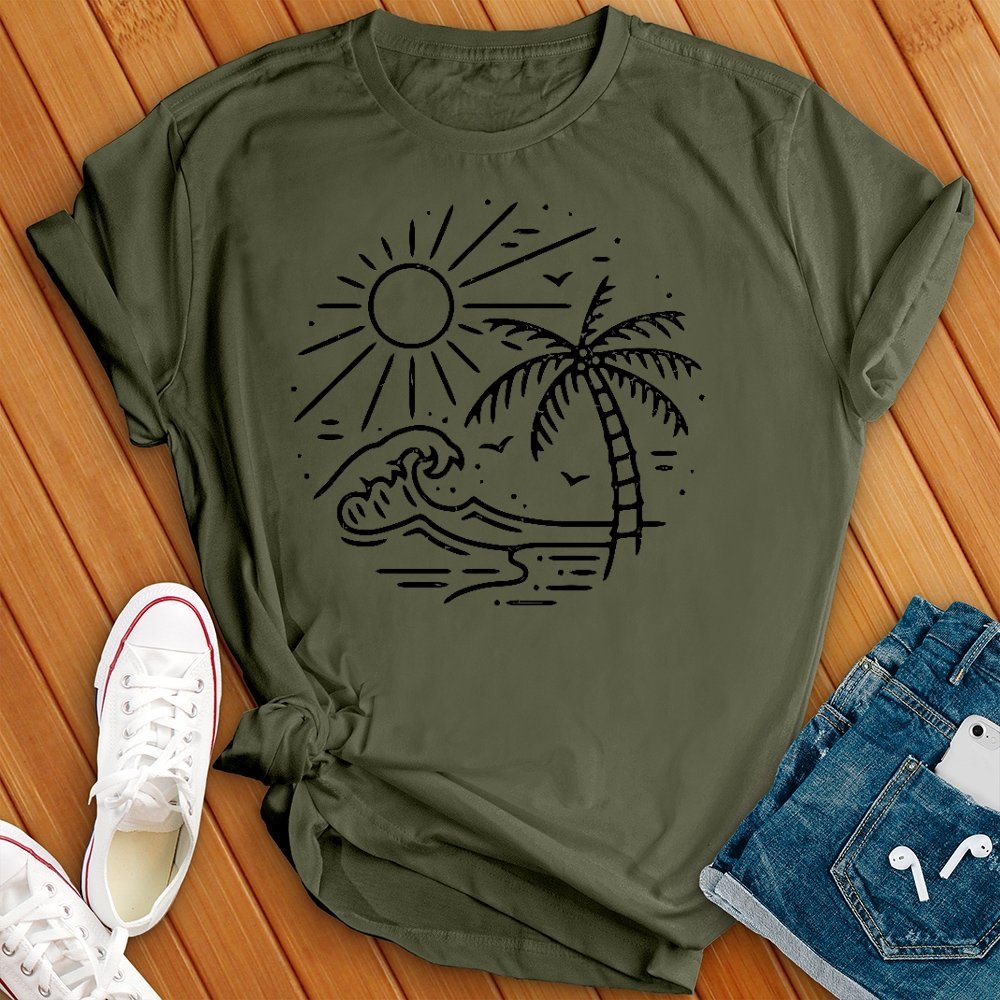 Retro Beach Tee - Love Tees