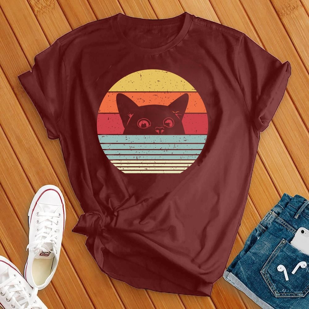 Retro Happy Cat Tee - Love Tees