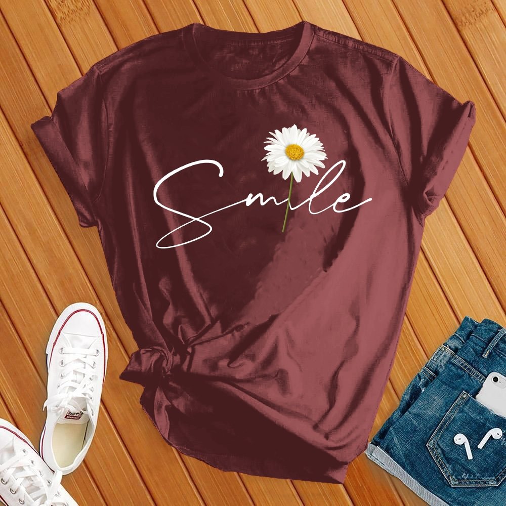 Smile Daisy Flower Tee - Love Tees