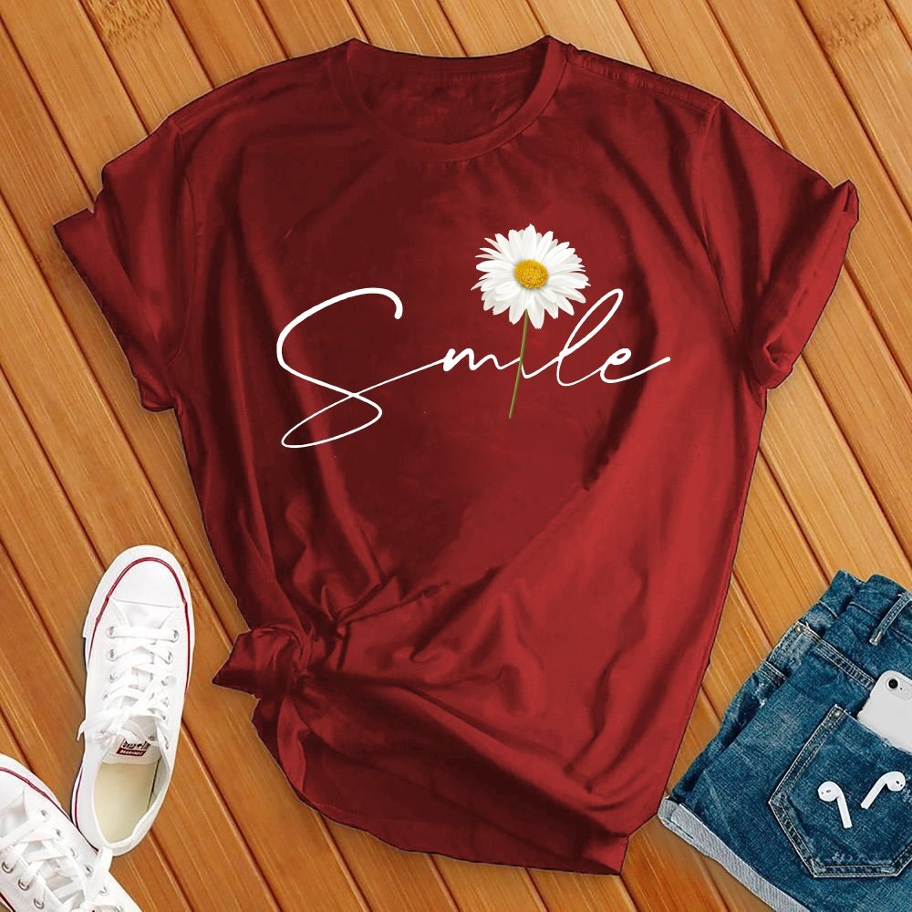 Smile Daisy Flower Tee - Love Tees