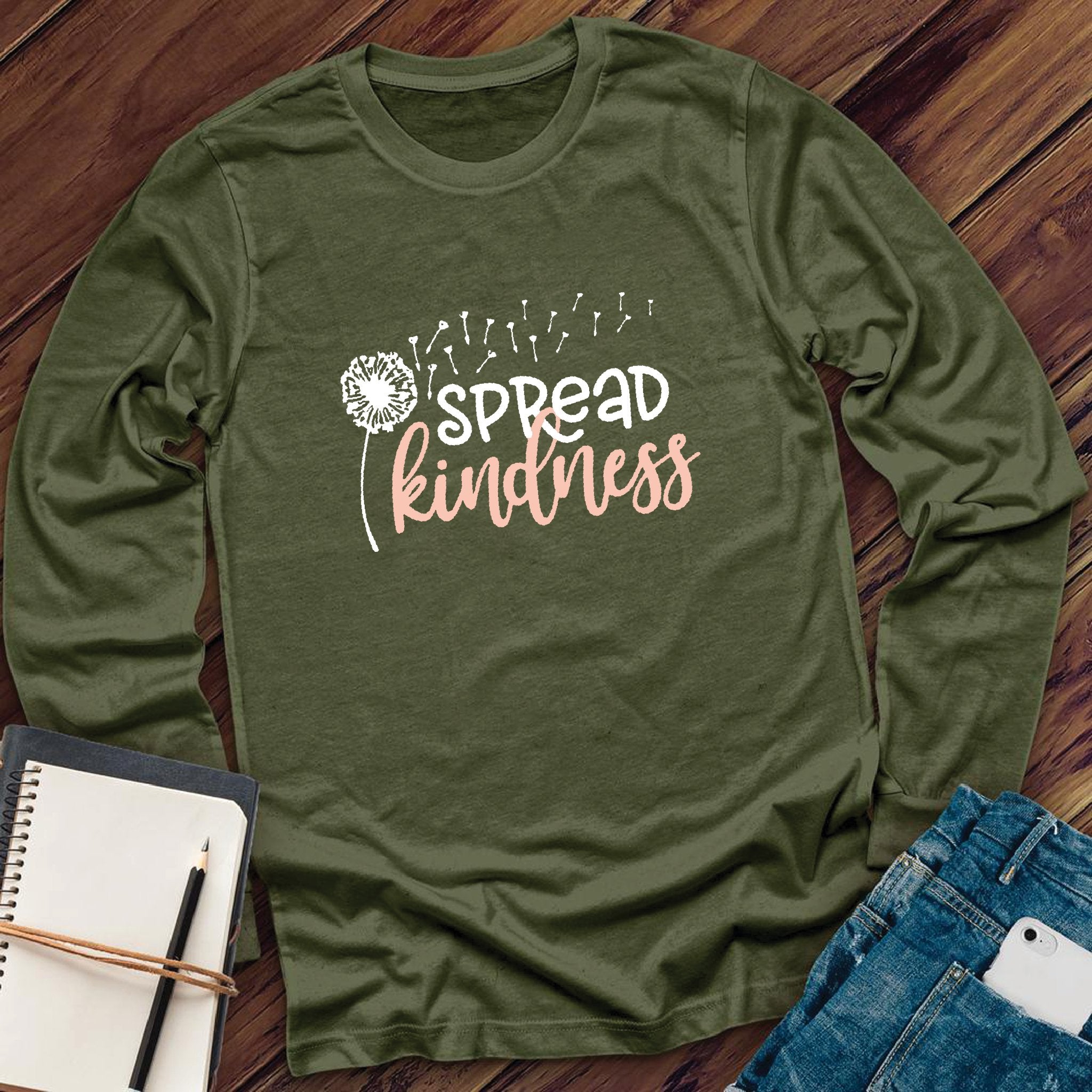 Spread Kindness Dandelion Long Sleeve - Love Tees