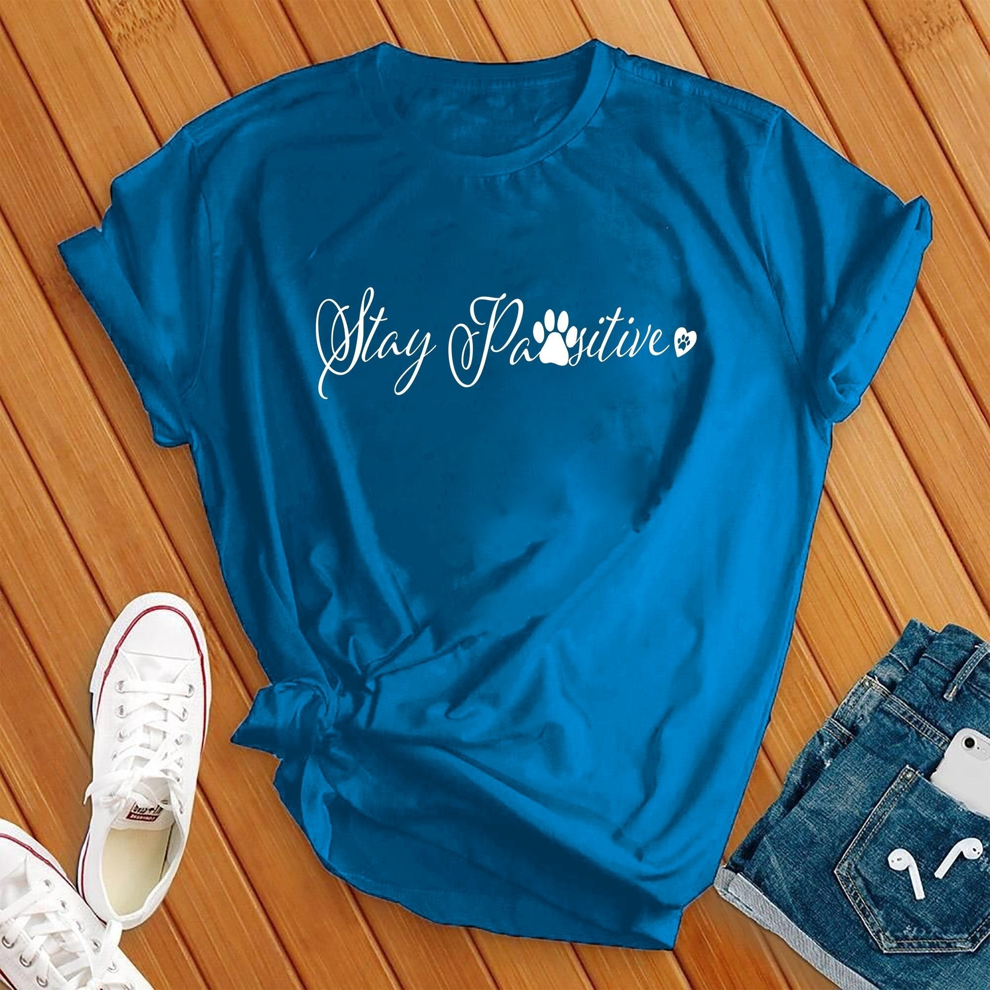 Stay Pawsitive Tee - Love Tees