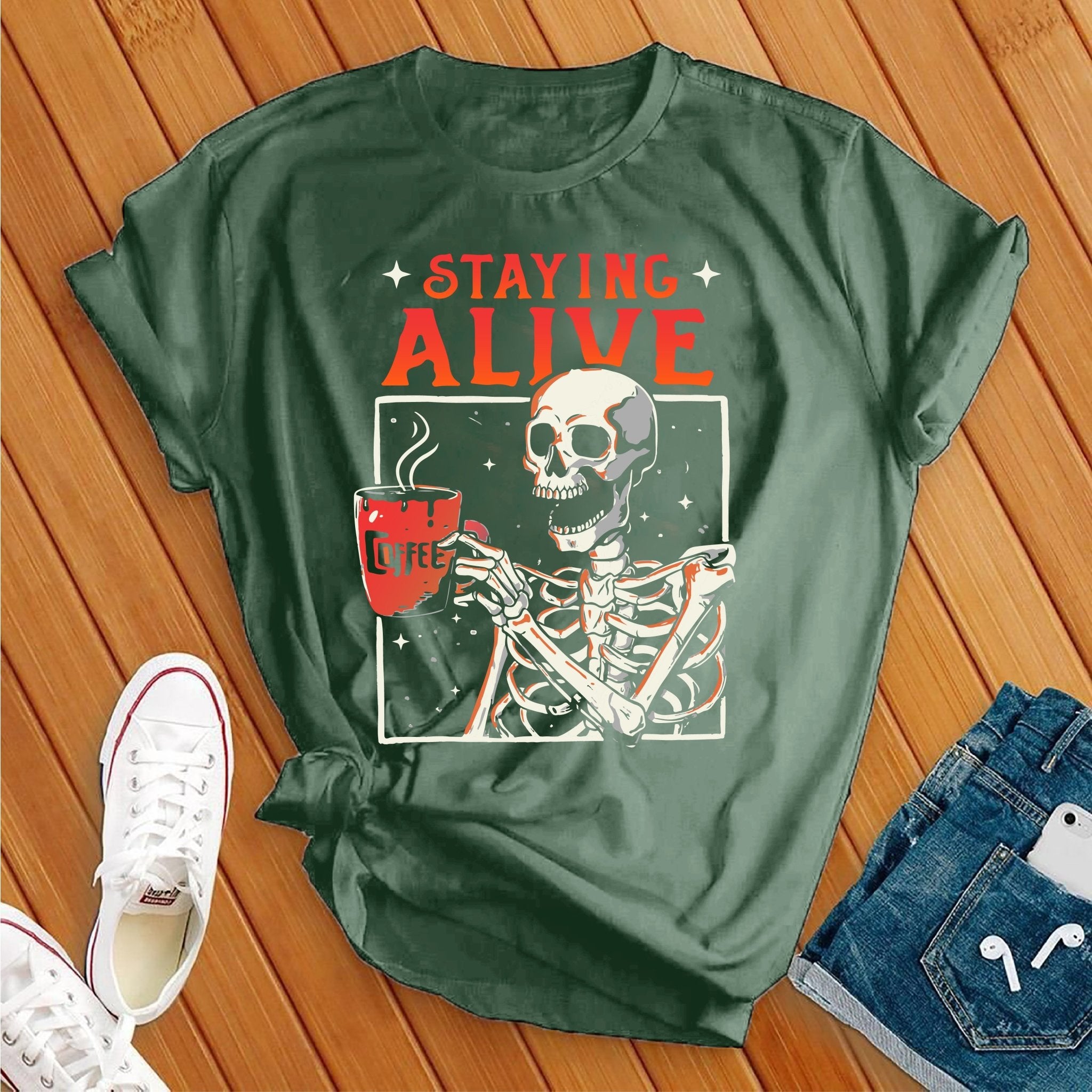 Staying Alive Halloween Tee - Love Tees