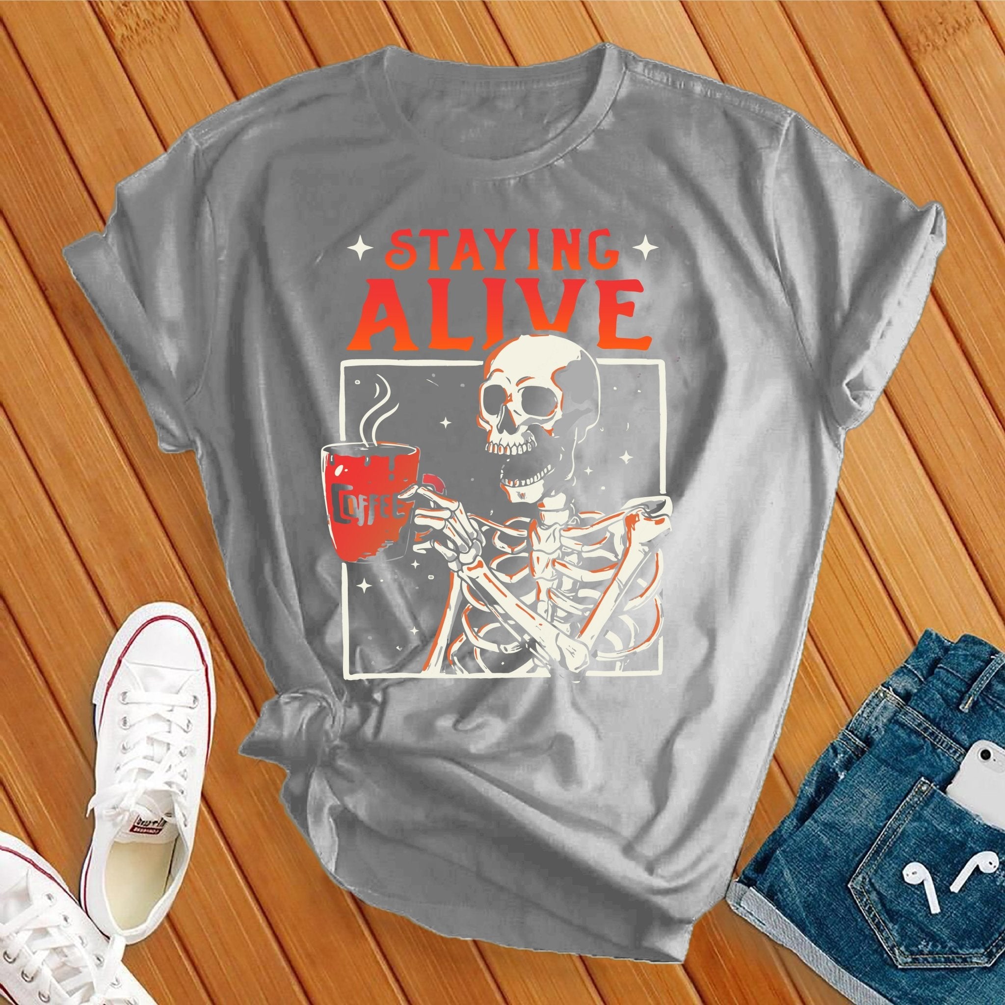 Staying Alive Halloween Tee - Love Tees