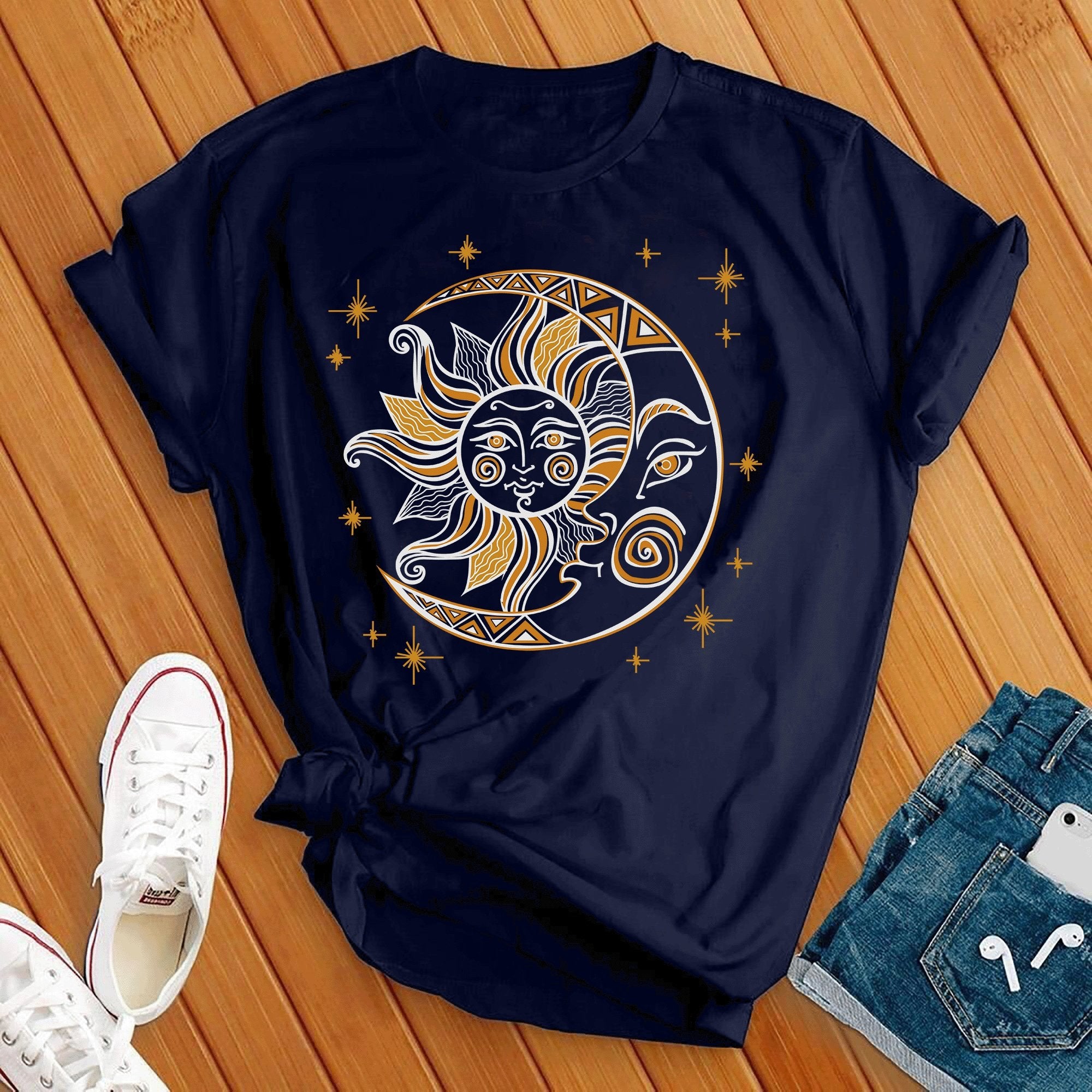 Sun Moon & Stars Celestial Tee - Love Tees