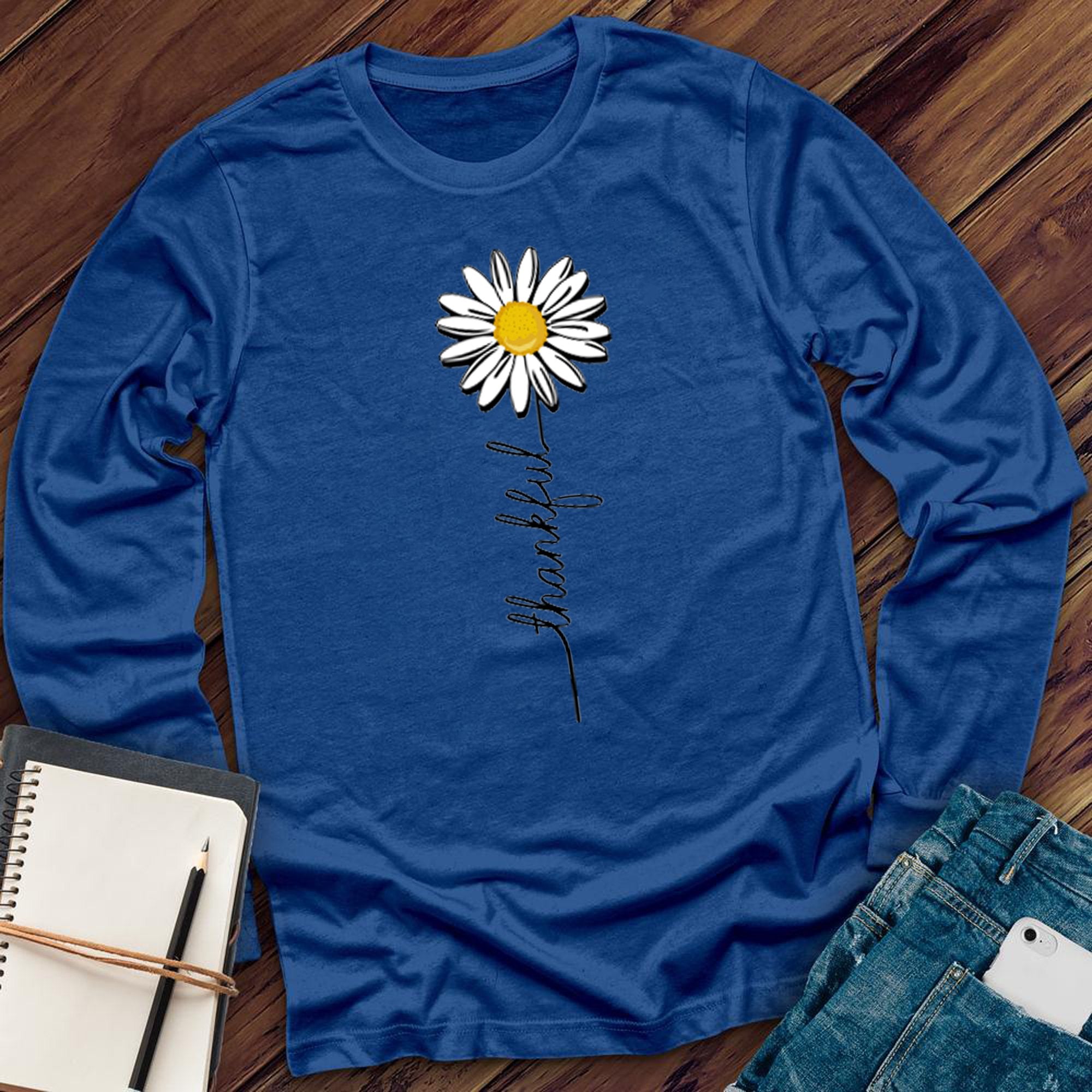 Thankful Daisy Long Sleeve - Love Tees