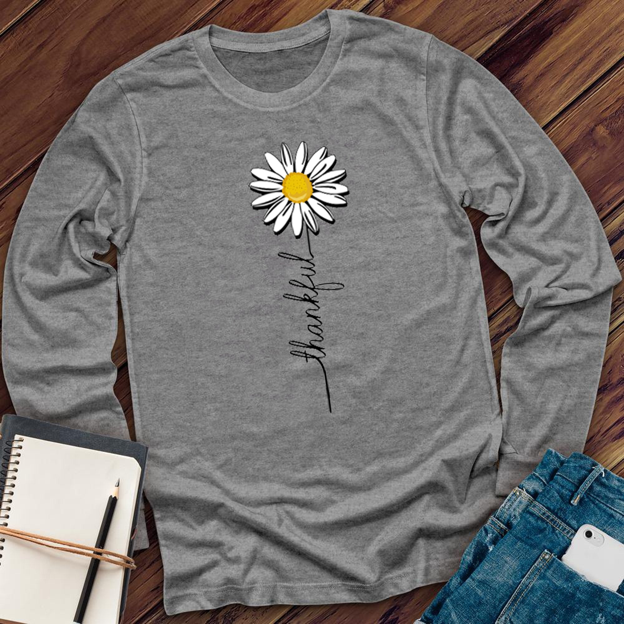 Thankful Daisy Long Sleeve - Love Tees