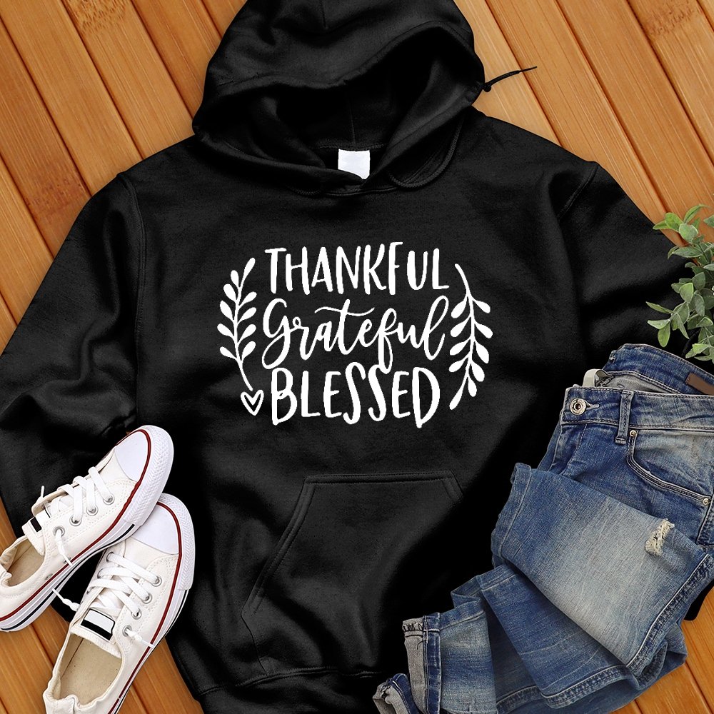 Thankful Grateful Blessed Sweatshirt - Love Tees