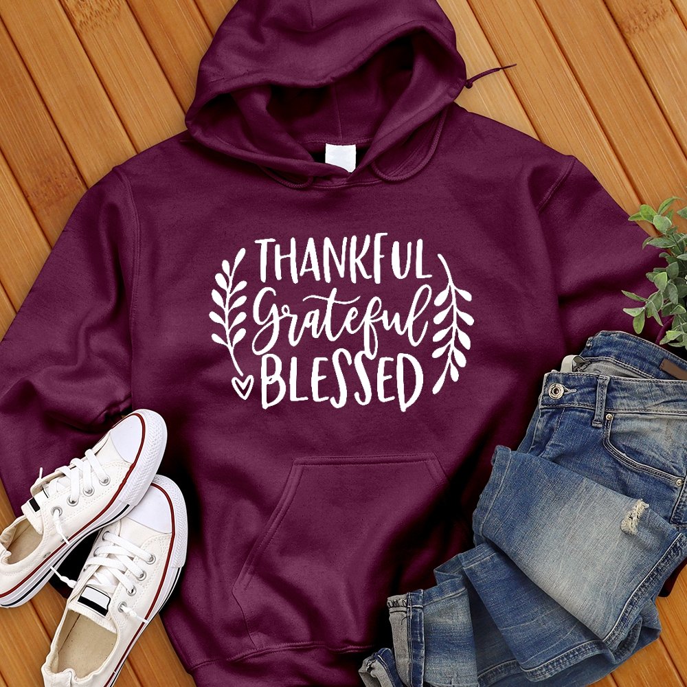 Thankful Grateful Blessed Sweatshirt - Love Tees