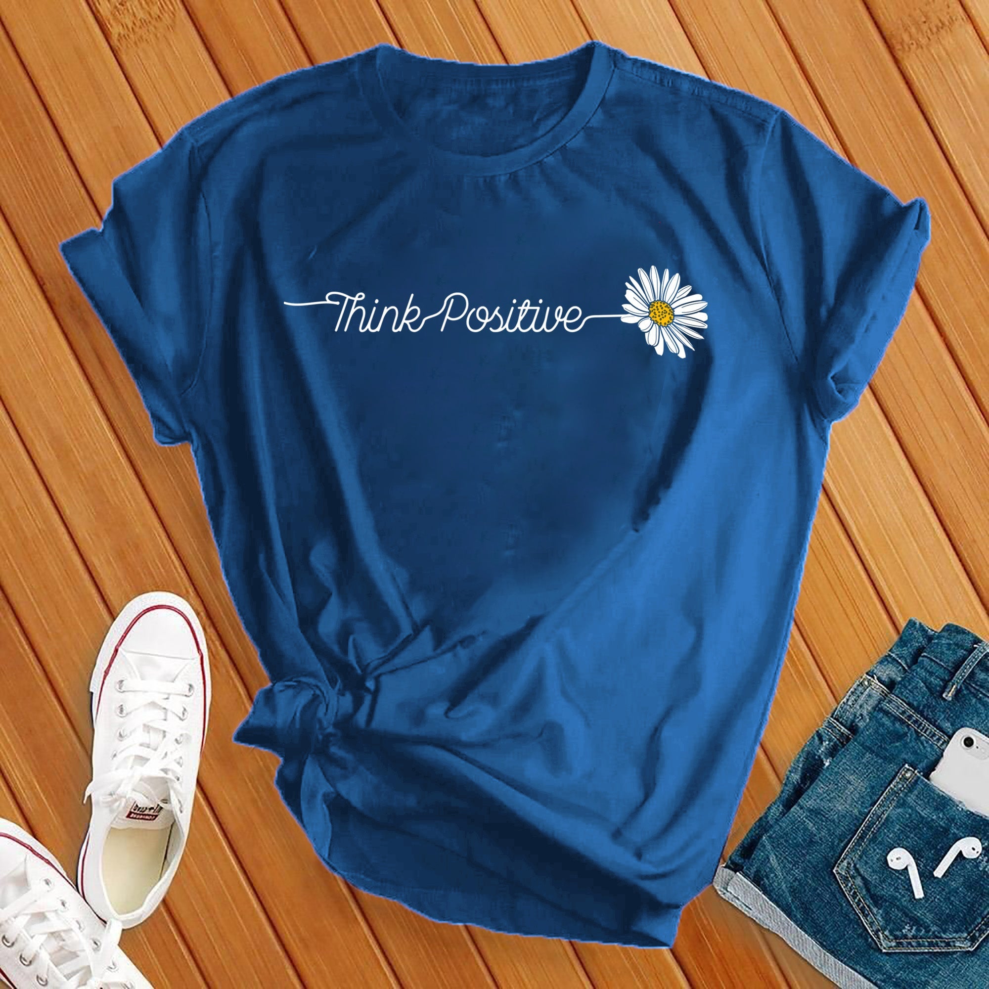 Think Positive Daisy Tee - Love Tees