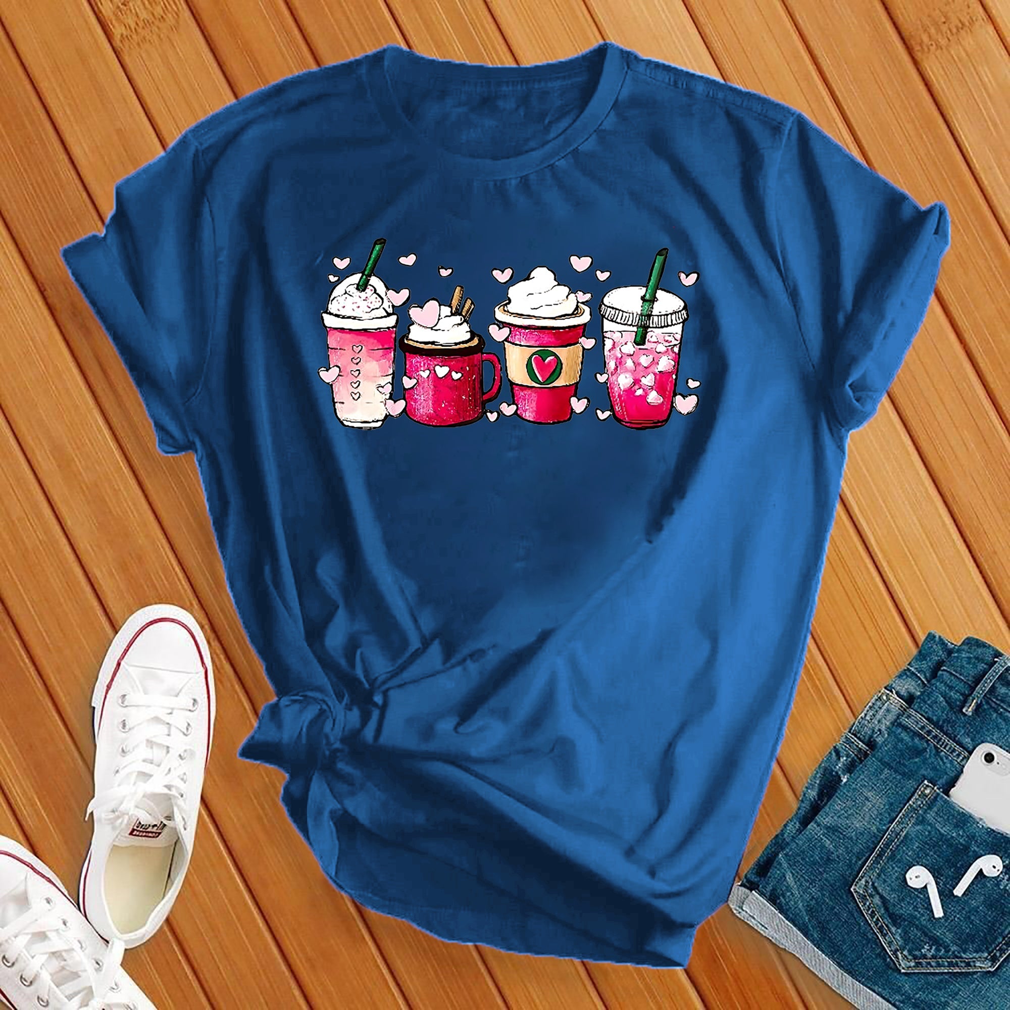 Valentine Coffee Heart Tee - Love Tees